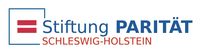 Das paritätische Gleichheitszeichen im Kästchen mit dem Namensschriftzug Stiftung PARITÄT Schleswig-Holstein