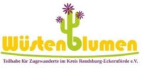 Logo der Wüstenblumen - Teilhabe für Zugewanderte im Kreis Rendsburg-Eckernförde e. V.