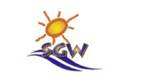 Die Abkürzung SGW mit Wellen und einer Sonne darüber 