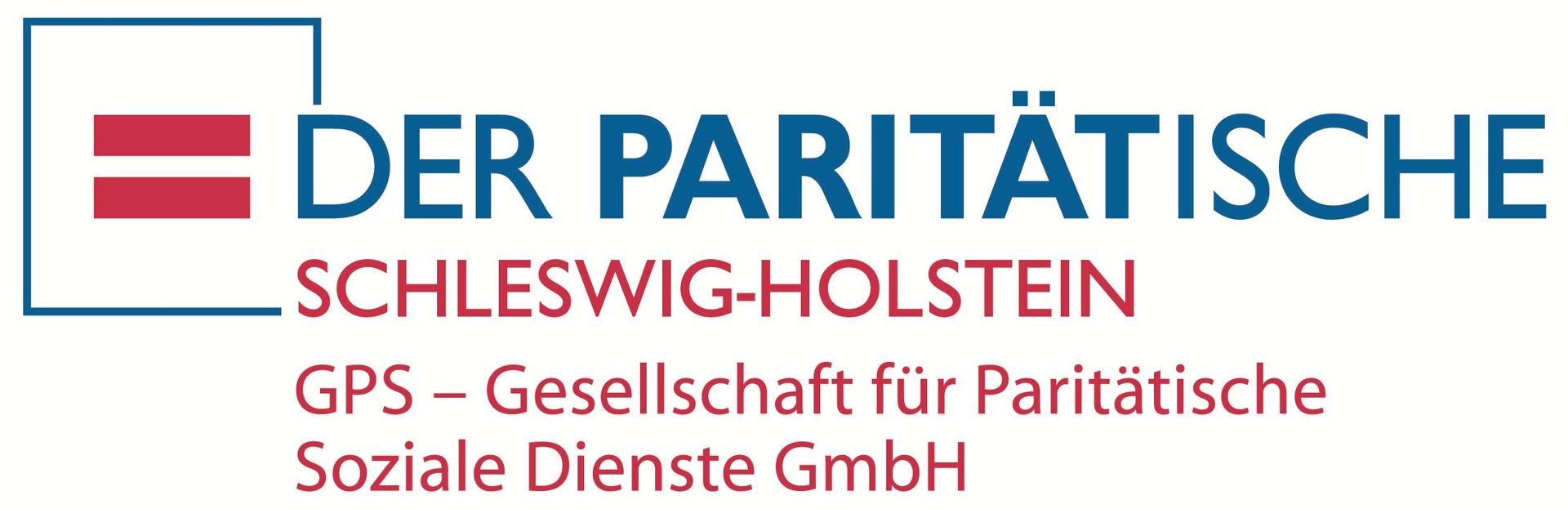Das Logo des PARITÄTISCHEN Schleswig-Holstein mit dem Namenszusatz der Tochtergesellschaft GPS