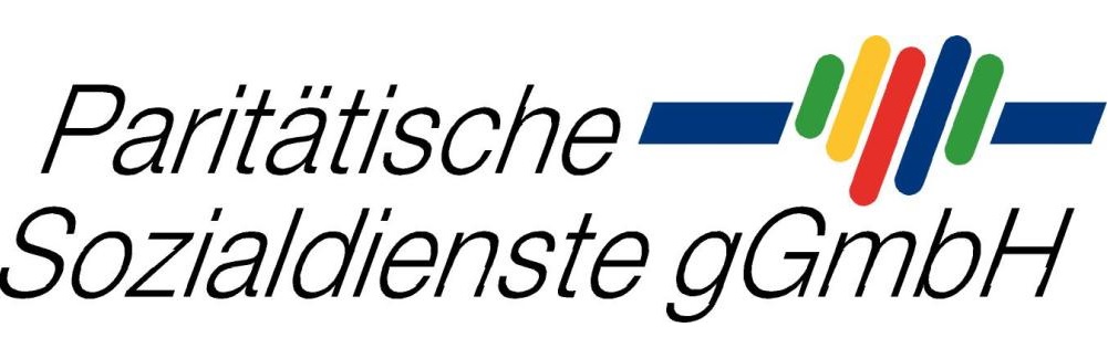 Schriftzug mit Rautenmuster in Bunt (angelehnt an das alte Logo des PARITÄTISCHEN)