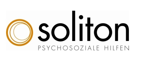 Der Schriftzug "Solito - Psychosoiziale Hilfen" und ein Kreis, in dem sich zwei kleinere Kreise befinden 
